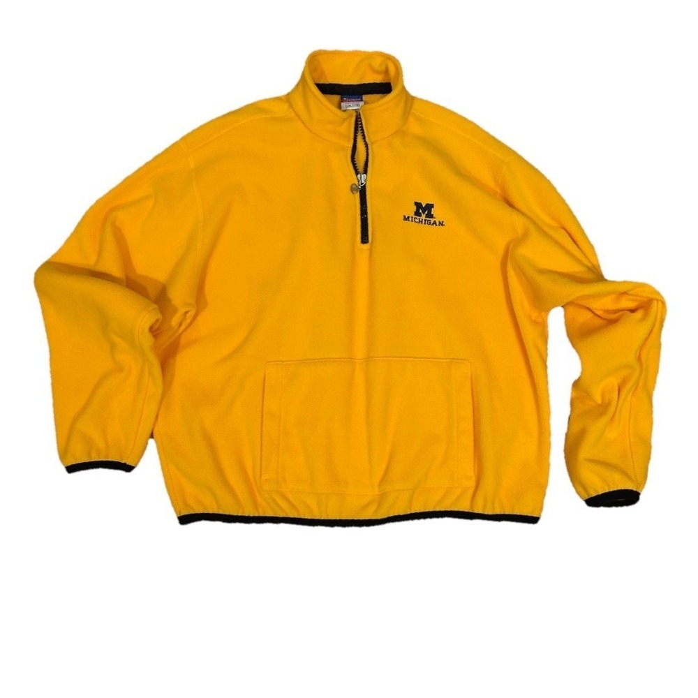 Champion University of Michigan Zip Jacket‎ Fleece U Of  M Wolverines  SZ XXL
